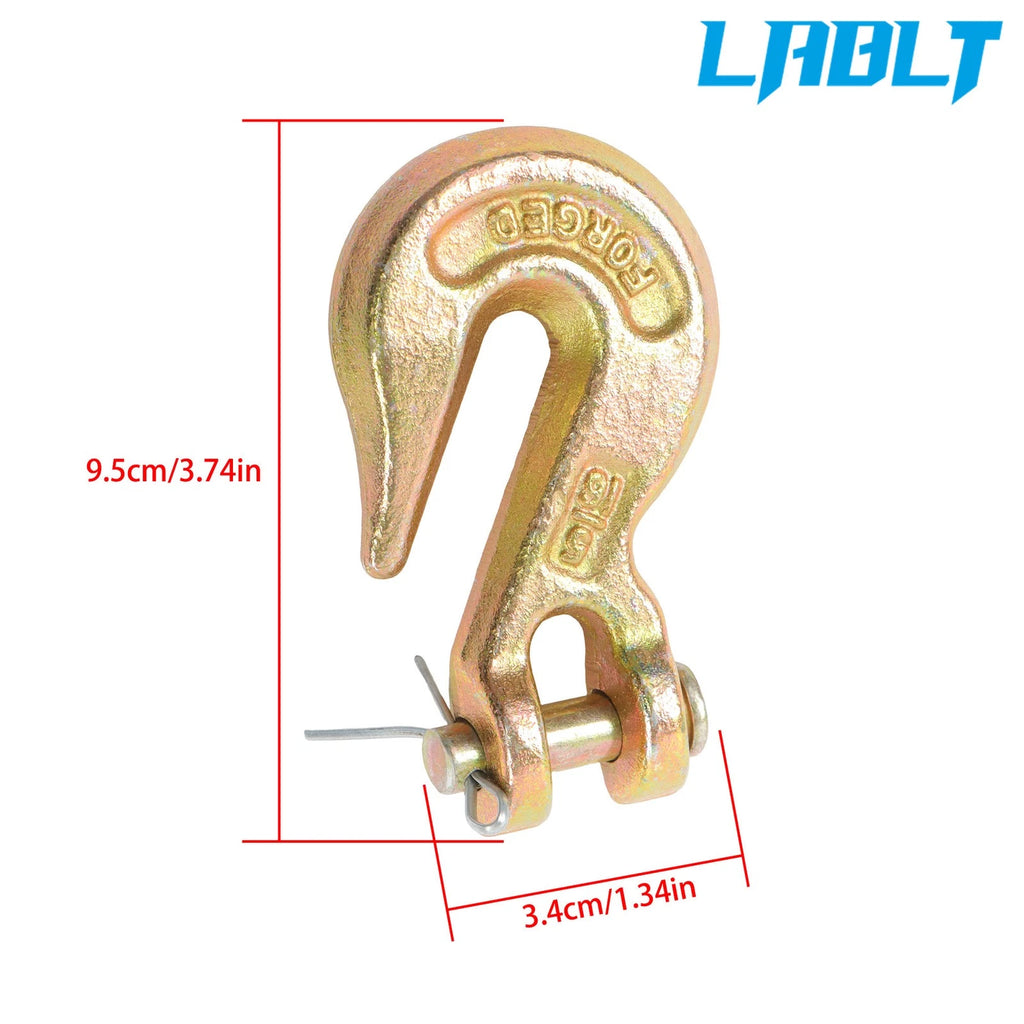 20 Pack Clevis Slip Hook with Latch for G70 (18800lbs Breaking Strength)