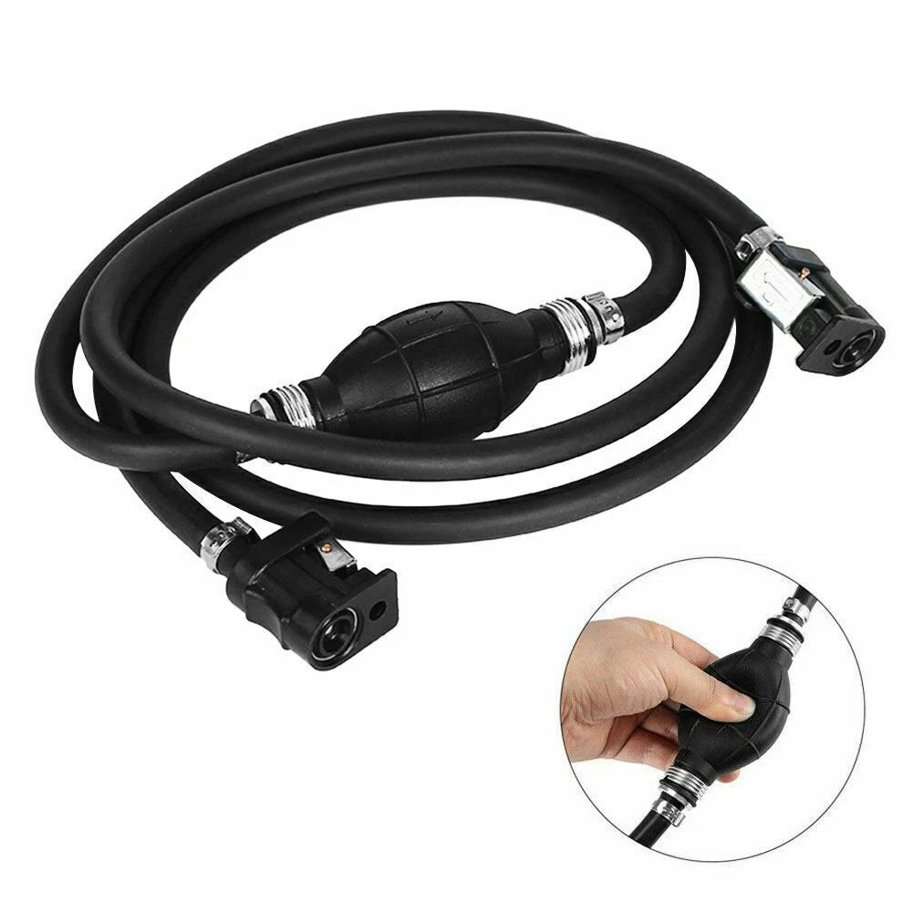 Fuel Gas Hose Line Assembly with Primer Bulb for Marine Outboard (8mm, 5/16")