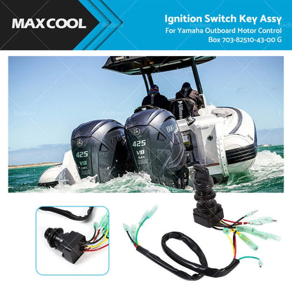 Ignition Key Switch for Yamaha Outboard Motor (Control Box)