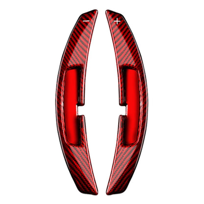 Steering Wheel Shift Paddle Extensions for Porsche 911 (2021) - Forged Carbon Fiber, Red