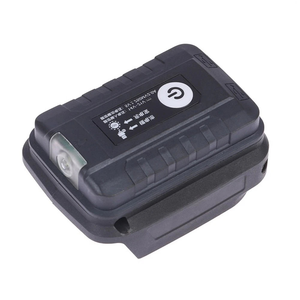 Dual Output USB Charger and LED Flashlight for Batteries