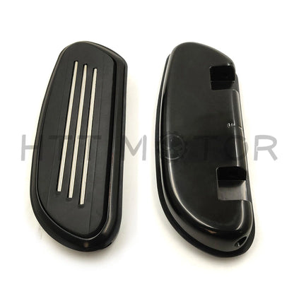 Black Streamline Passenger Floorboard for Harley Touring Road Street Glide (1993–2019)