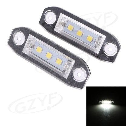 2X White LED License Plate Bulbs for Volvo XC70 V50 C70 V70 XC60