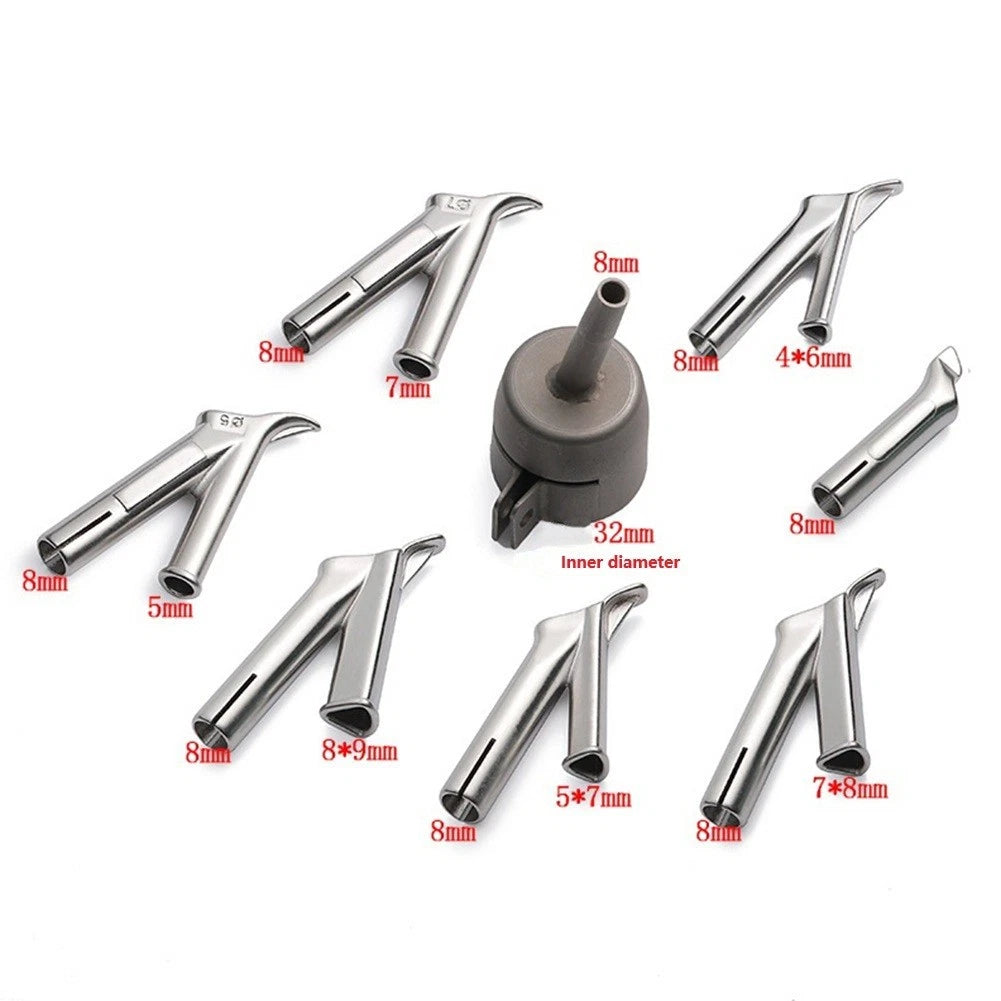 8PCS Hot Air Welding Tip Nozzles 5mm 7mm for PVC Vinyl Projects