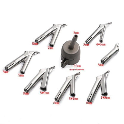 8PCS Hot Air Welding Tip Nozzles 5mm 7mm for PVC Vinyl Projects