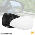 Heated Mirror Glass Driver Left Rearview Replacement for Audi S4 A4 A5 (2013–2019)