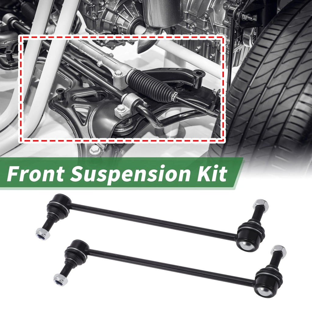 6 Pc Tie Rod End and Sway Bar Link Front Set for Buick Regal (2014–2017)