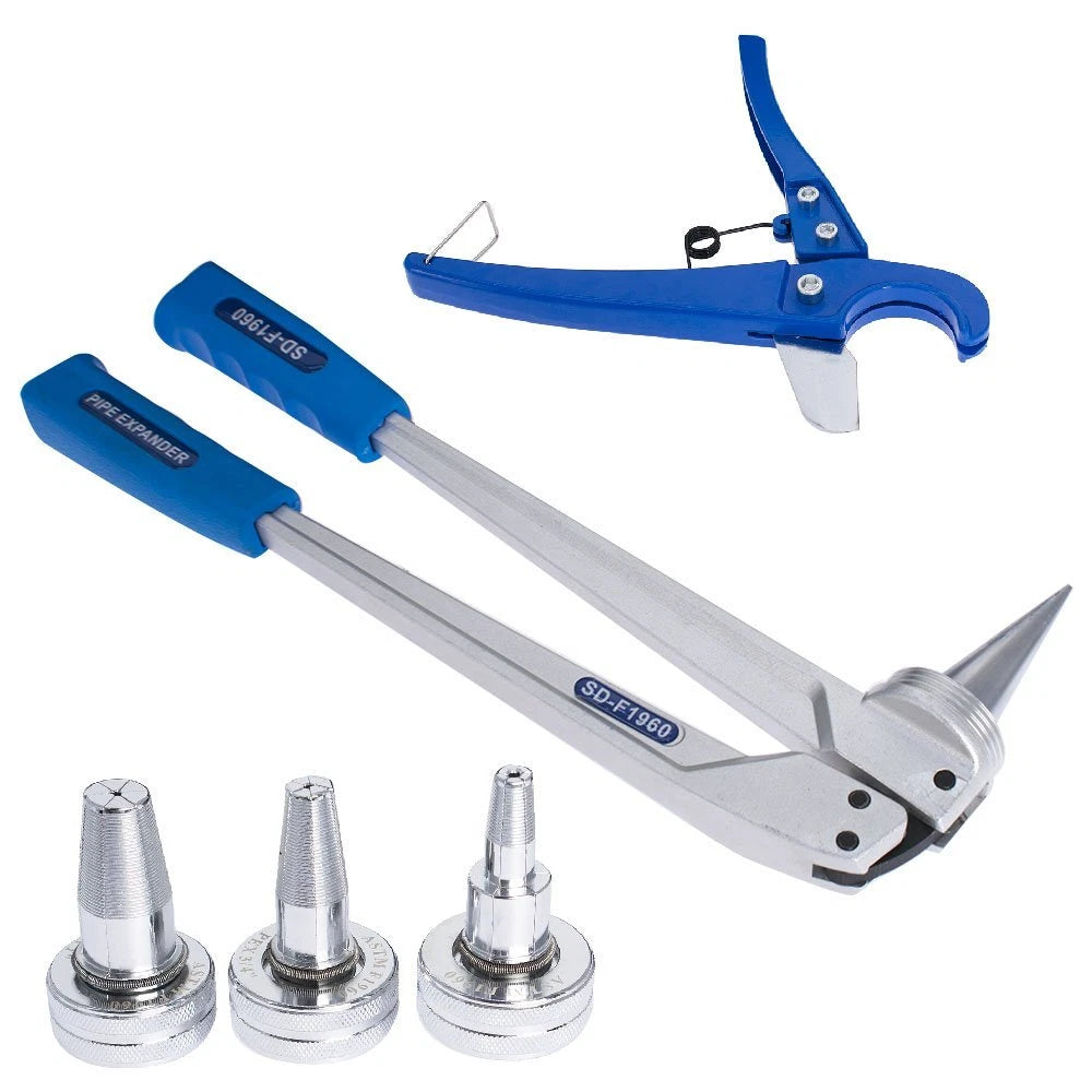 PEX Expander Tool Kit for PEX Pipes (1/2", 3/4", 1")