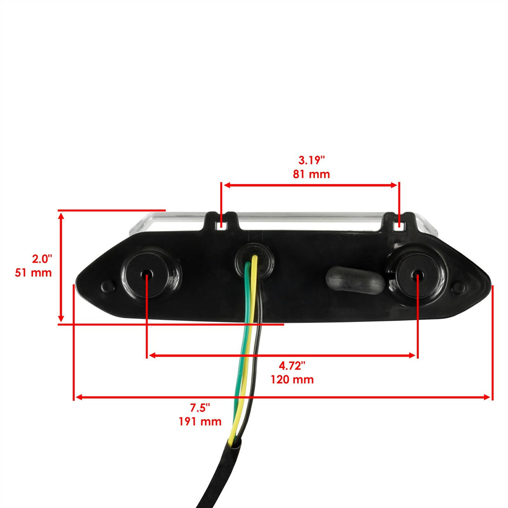 LED Taillight Assembly Replacement for Yamaha YFZ450 (2006–2008)