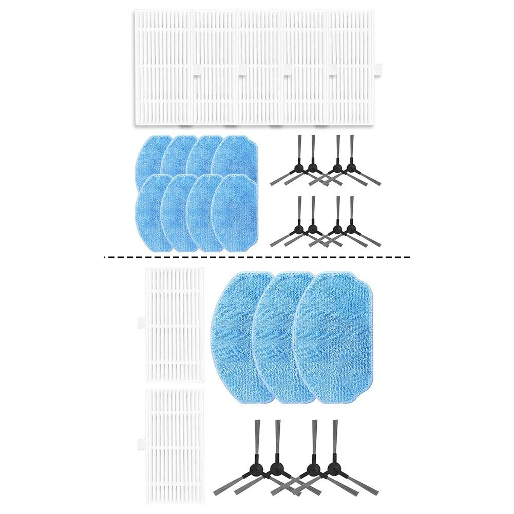 Complete Replacement Kit for BR151 Robots (Side Brushes, HEPA Filters, Mop)