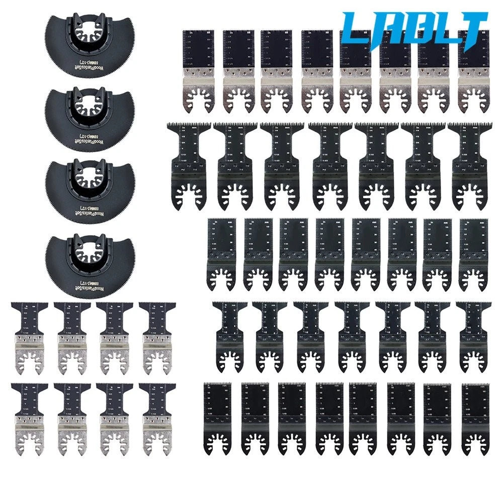 50 PC Oscillating Tool Blades for Multitool (Metal Wood Plastic Cutting)