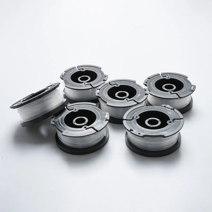 6 Pack String Trimmer Spool 0.065" Nylon Line for Black Decker GH610