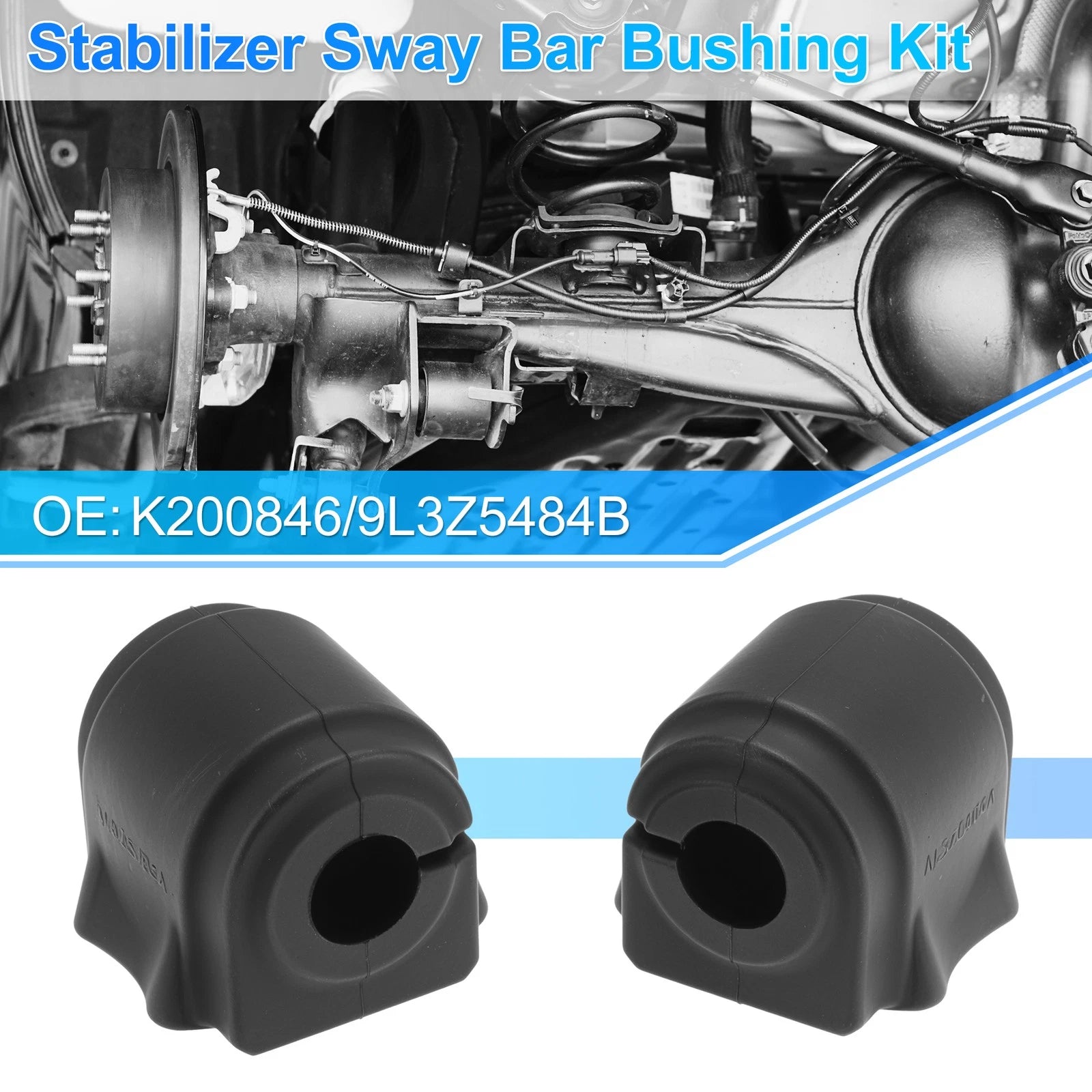 K200846 Front Side Stabilizer Sway Bar Bushing Kit for Ford F150 (2009–2014)