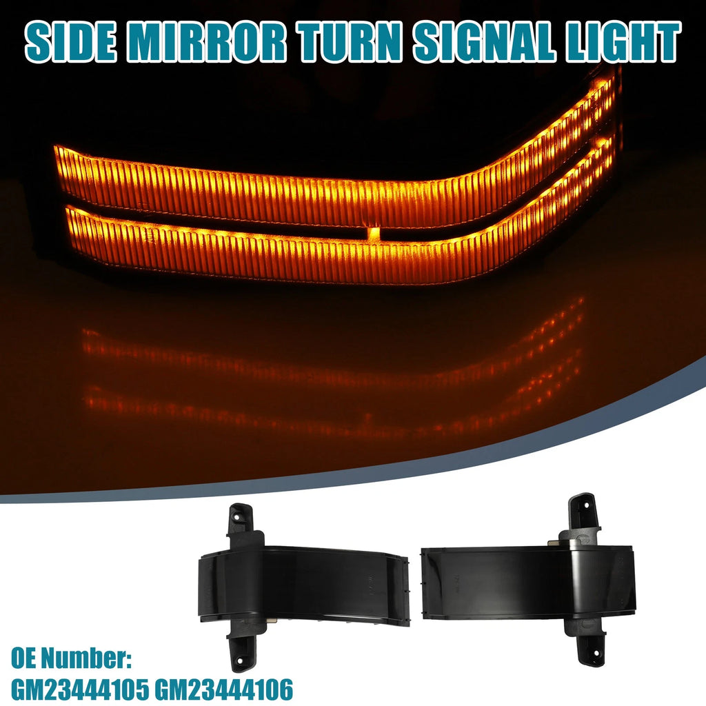 Pair Side Mirror Turn Signal Light Replacement for Cadillac Escalade (2015–2020)
