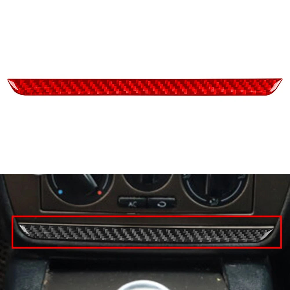 Radio CD Bottom Cover Trim for Volkswagen Passat B5 (2001–2005) Red