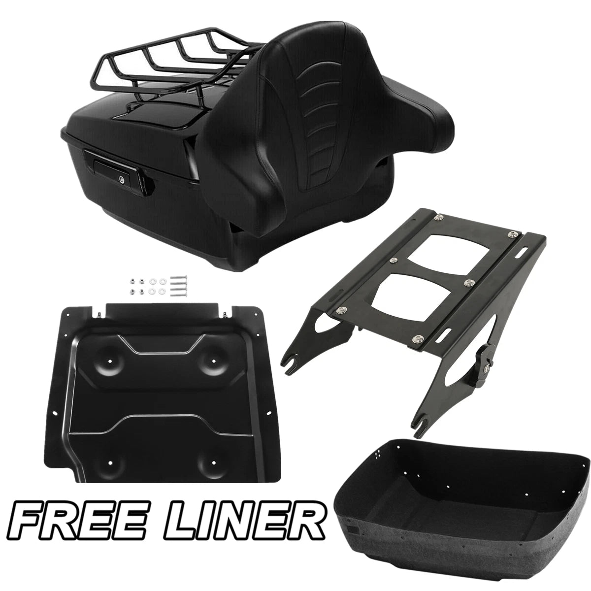 Trunk Pad Plate Mount Rack for Harley Electra Glide (2014–2025)