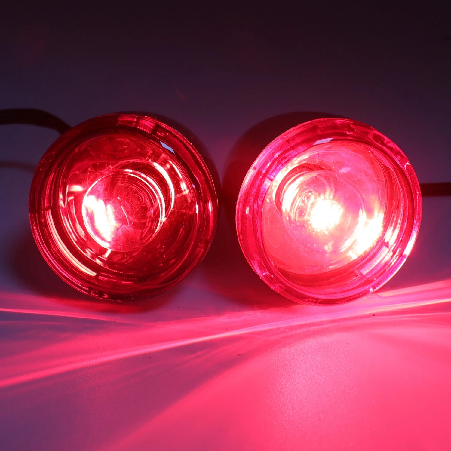 Red Rear Turn Signal Light Indicator with Bracket for Harley FXD FXDC FXDL (2002–2017)