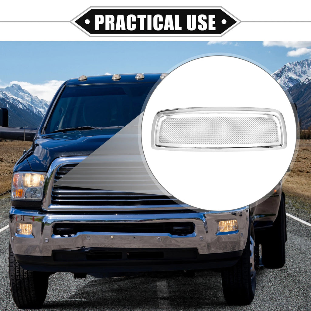 Front Grille Assembly for Dodge Ram 1500 (2009–2010) Chrome Silver Tone