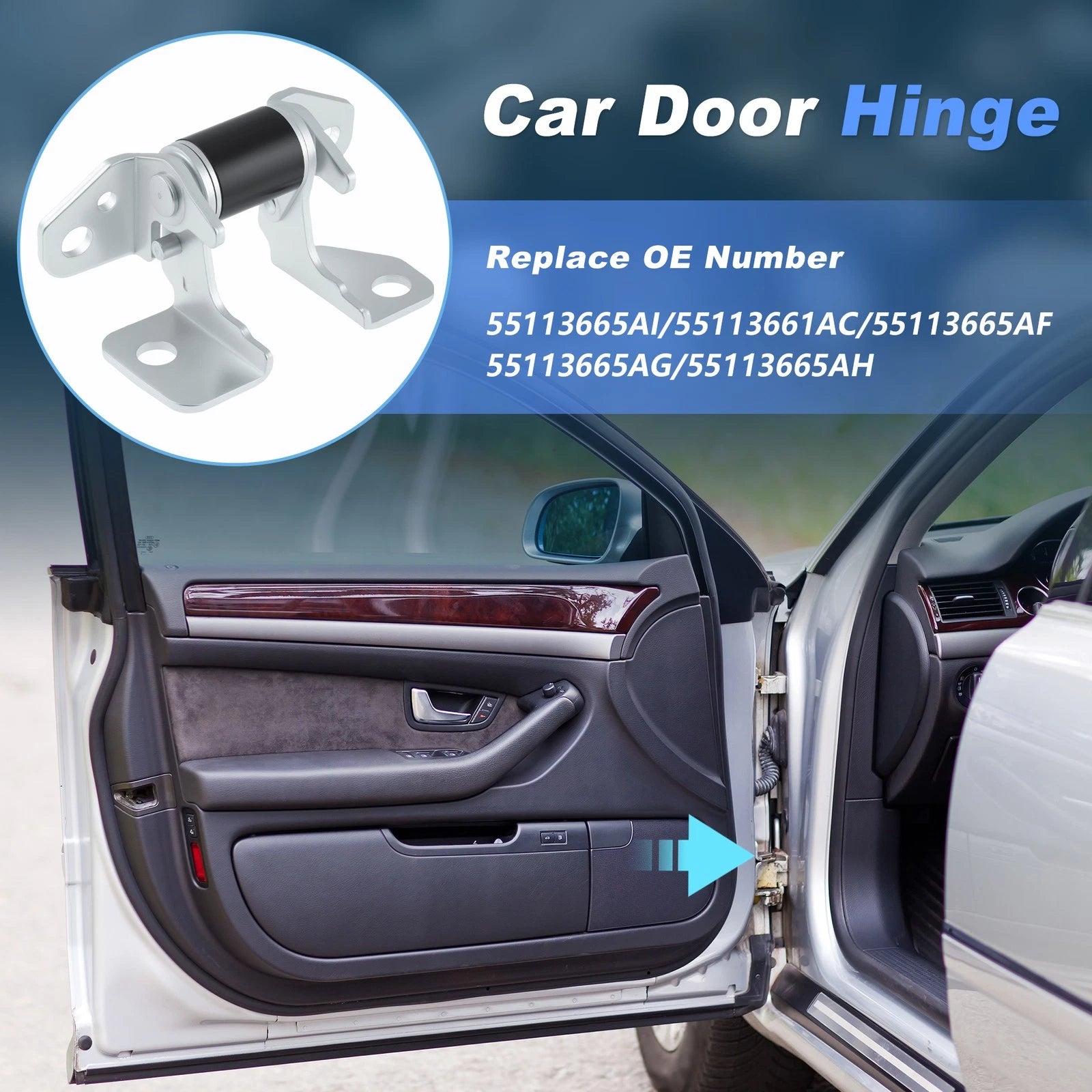 Front Left Lower Door Hinge Replacement for Dodge Charger Durango (2013–2023)