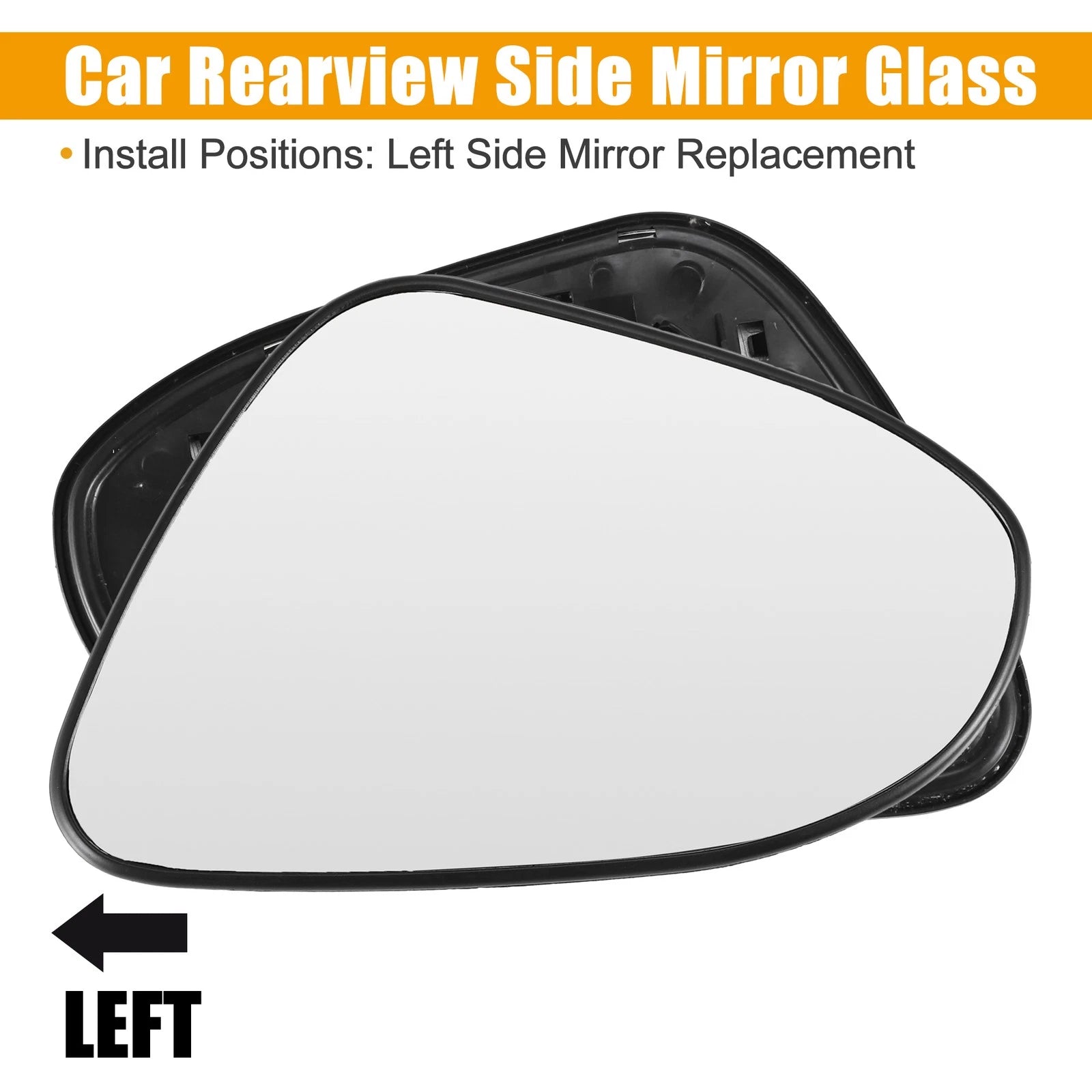 Left Side Rearview Heated Mirror Glass Replacement for Toyota Prius C Aqua (2012–2018)
