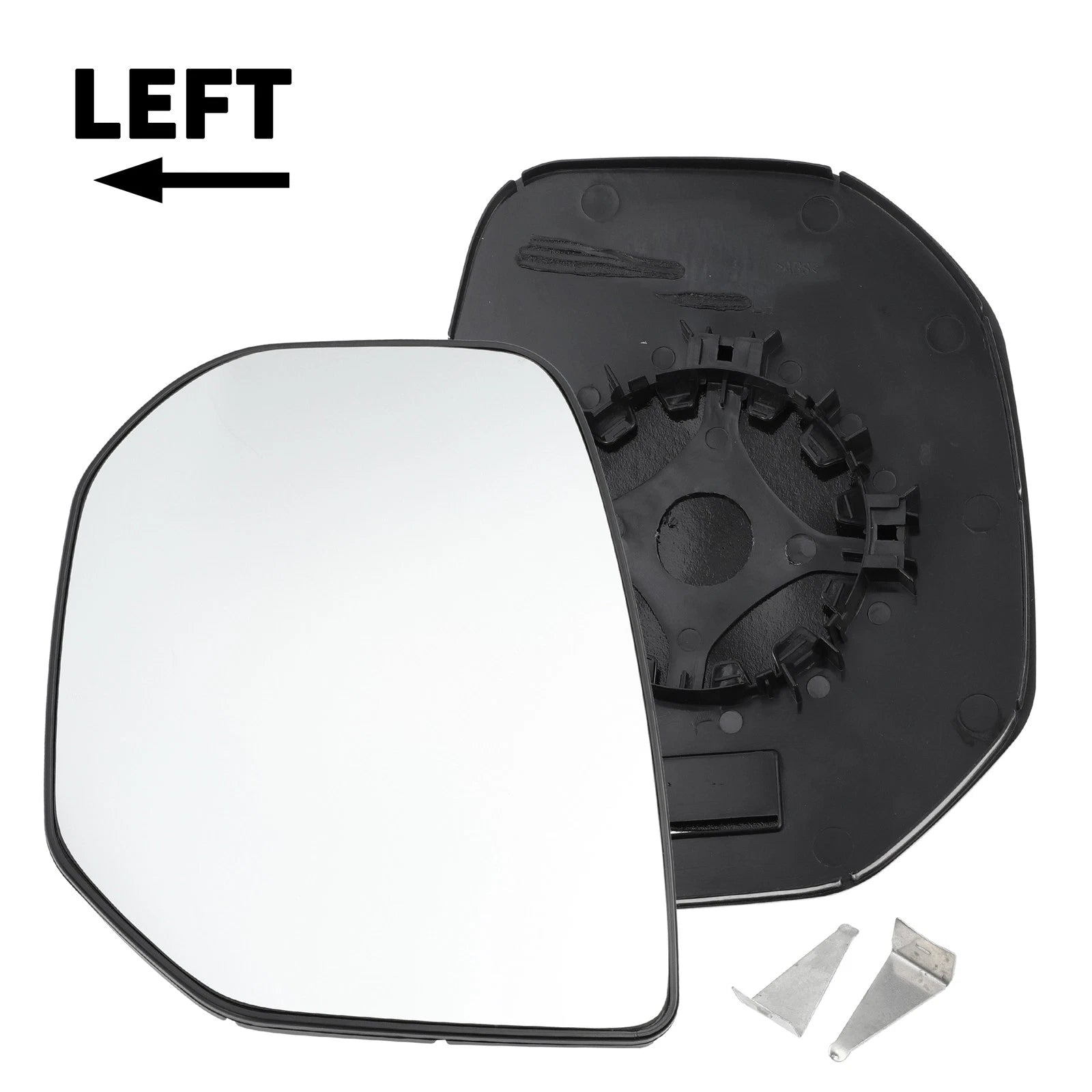 Left Side White Mirror Glass for Citroen Berlingo (2008–2012)