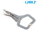 5 Pack Locking C-Clamp Pliers for Adjustable Swivel Pad Locking Vise-Grip