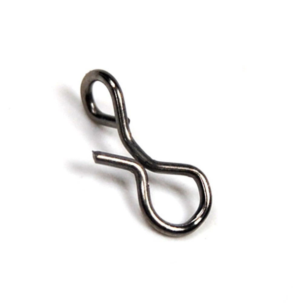 50 Pcs Fly Fishing Snap Hook for Lures (Small/Medium/Large)