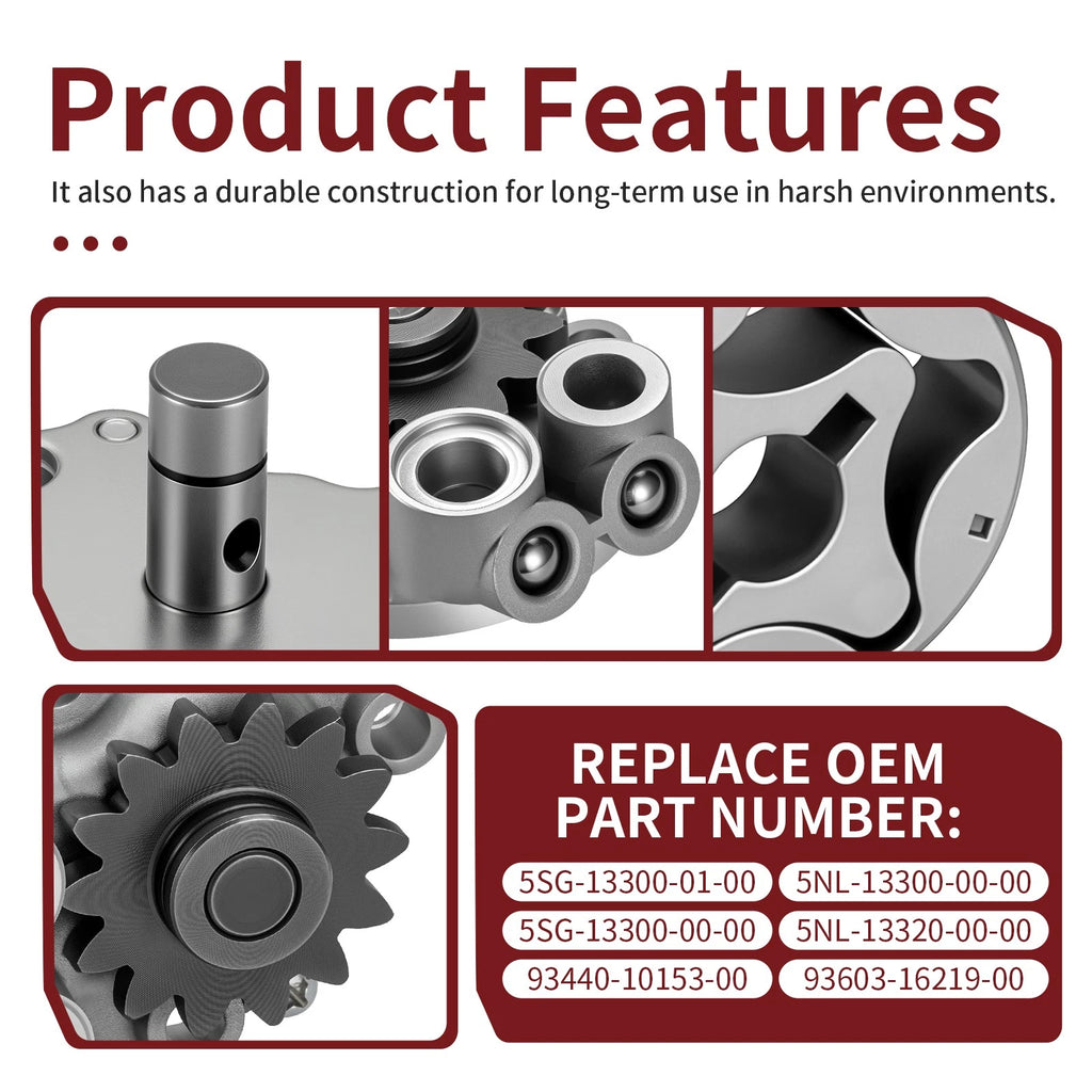 Oil Pump Assembly & Rotor Set for Yamaha YZ250F WR250F (2001–2013) 5NL-13300-00-00