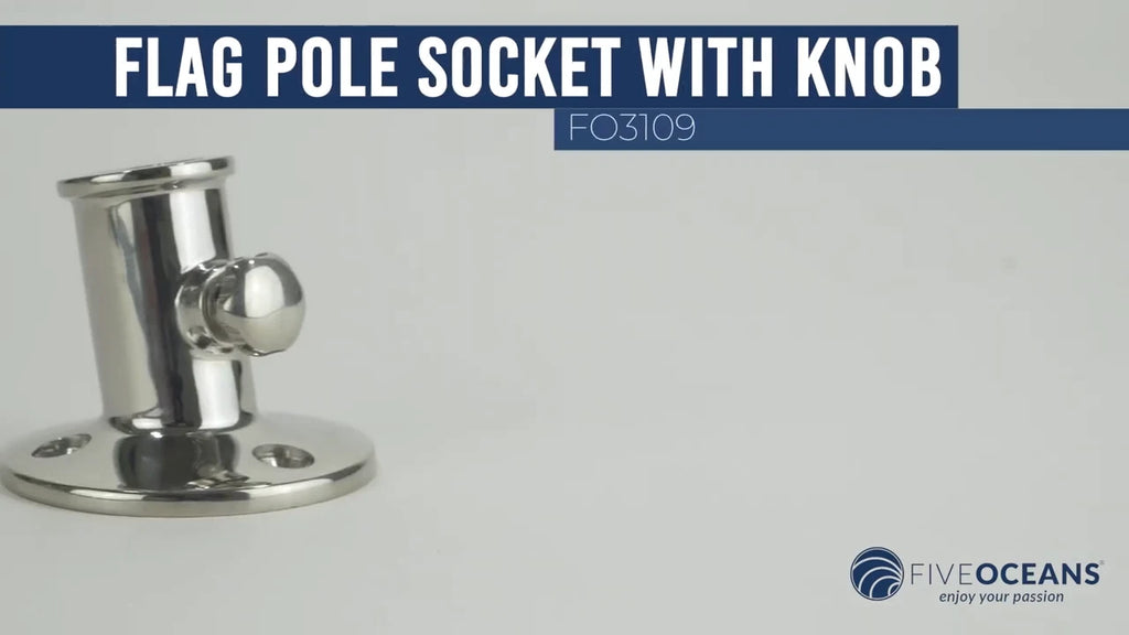 Top-Mount Boat Flag Pole Socket for Marine AISI316 Stainless Steel