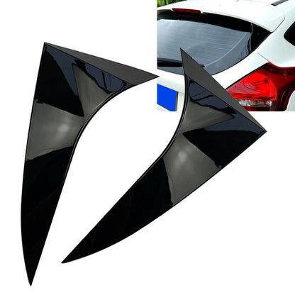 For Ford Focus Hatchback Black Rear Window Spoiler Side Wing Cover 2014-2018 cl