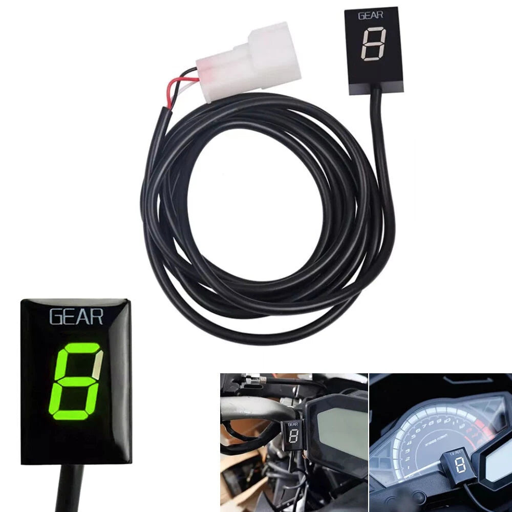 Green LED Speed Gear Display for Kawasaki ZX-6R Z1000 Ninja 300 400 (2013–2023)