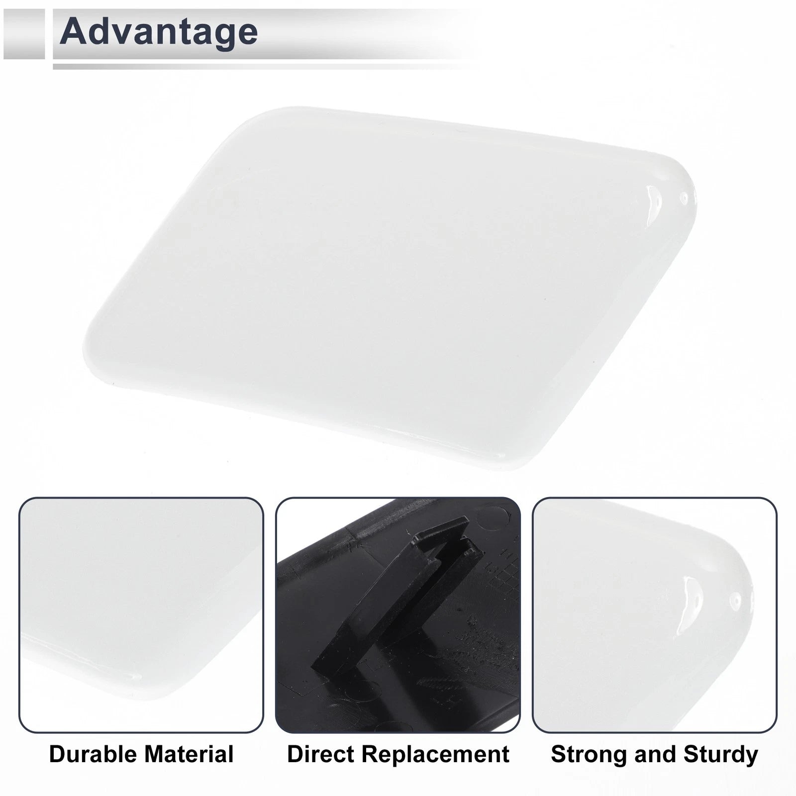 Bumper Headlight Washer Nozzle Cover Cap for Volvo C30 (2007–2013)