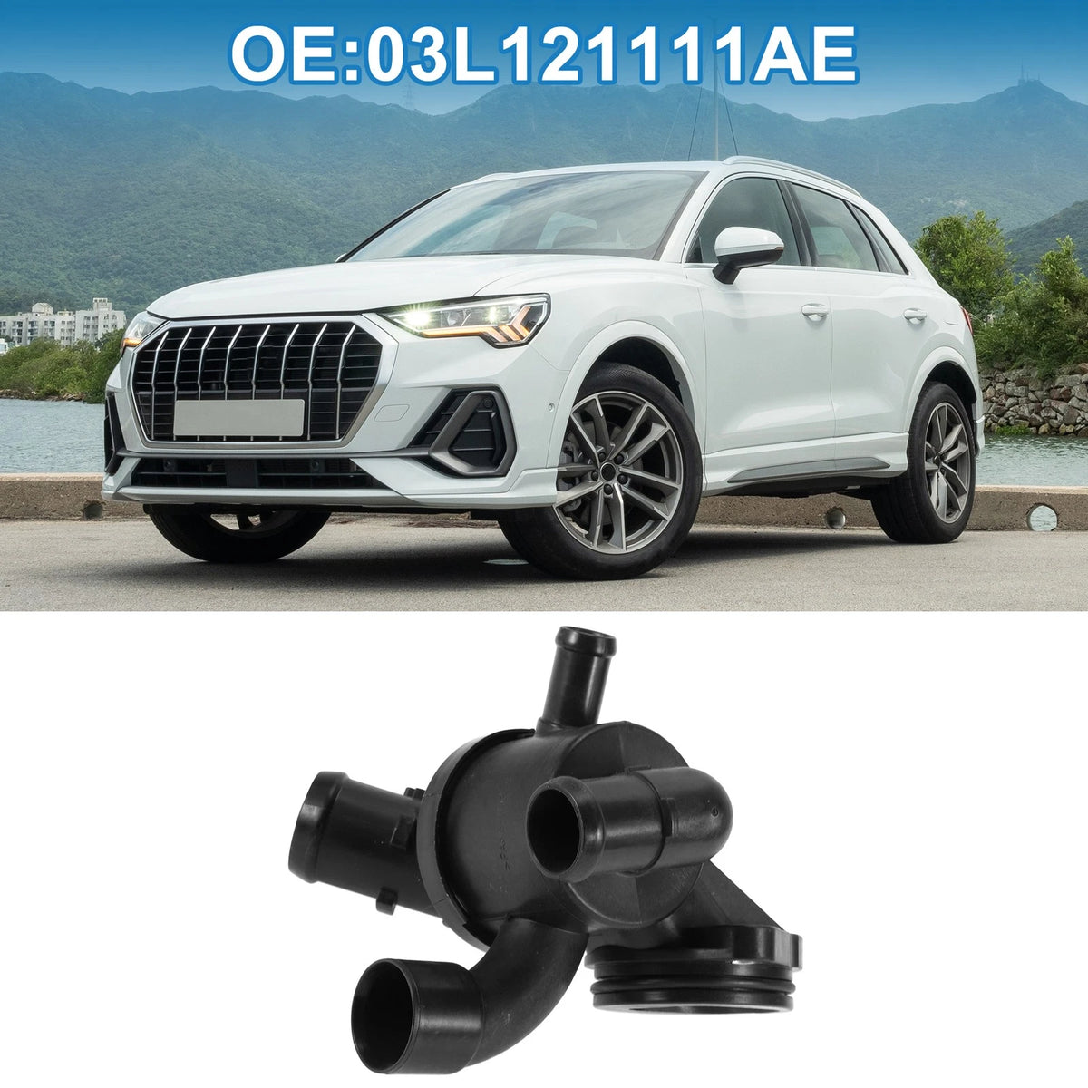 Engine Coolant Thermostat Housing Assembly for Audi Q3 2.0 TDI (2011–2018)
