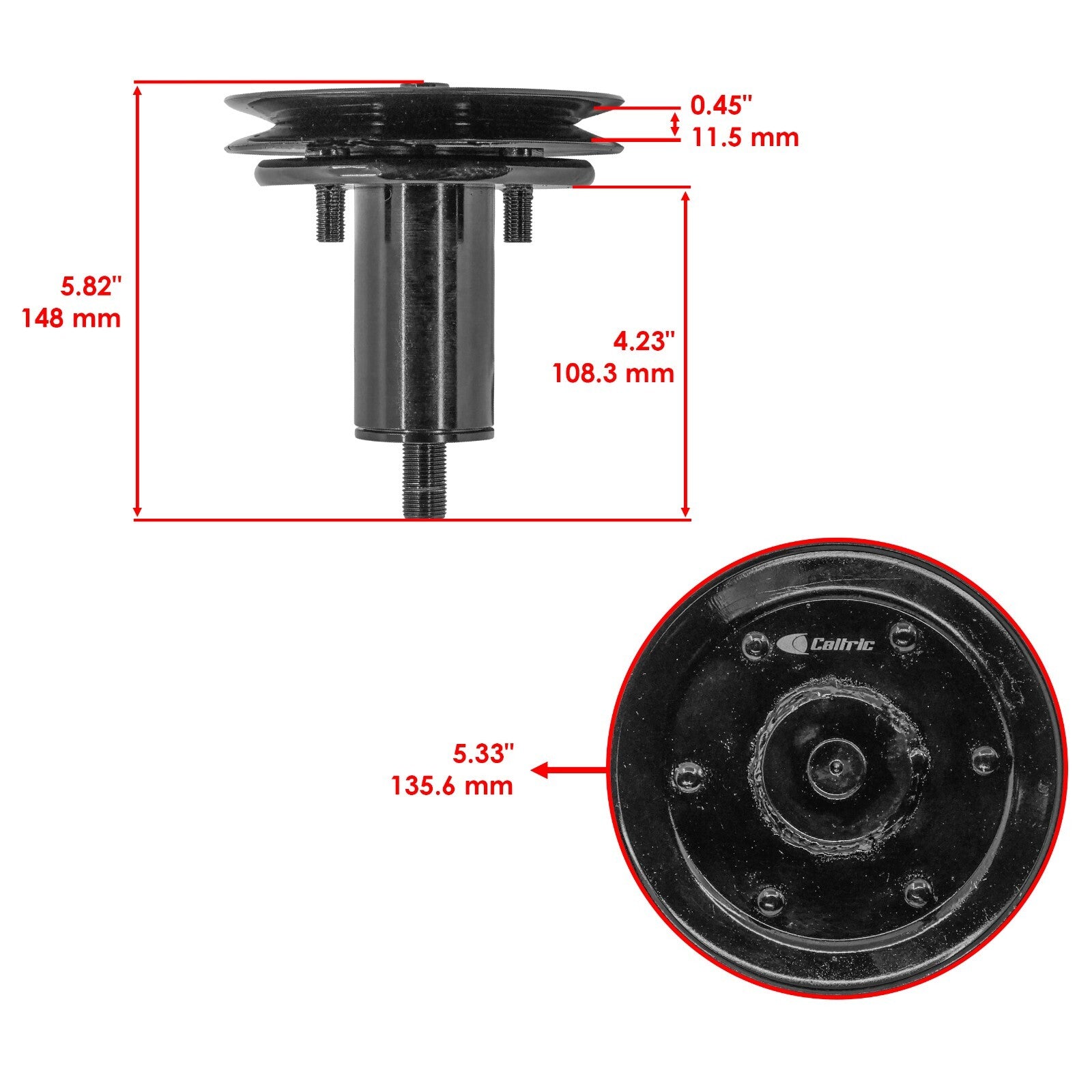 Spindle Assembly with Pulley Replacement for Ariens Ikon X XD XL 52" (2018–2024)