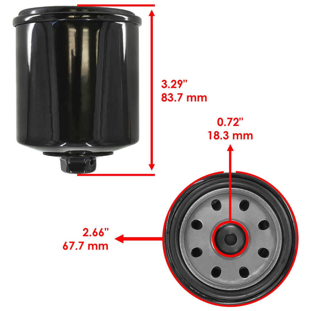 Oil Filter for KTM 625 SXC 2004–2006 2-Pack Replacement