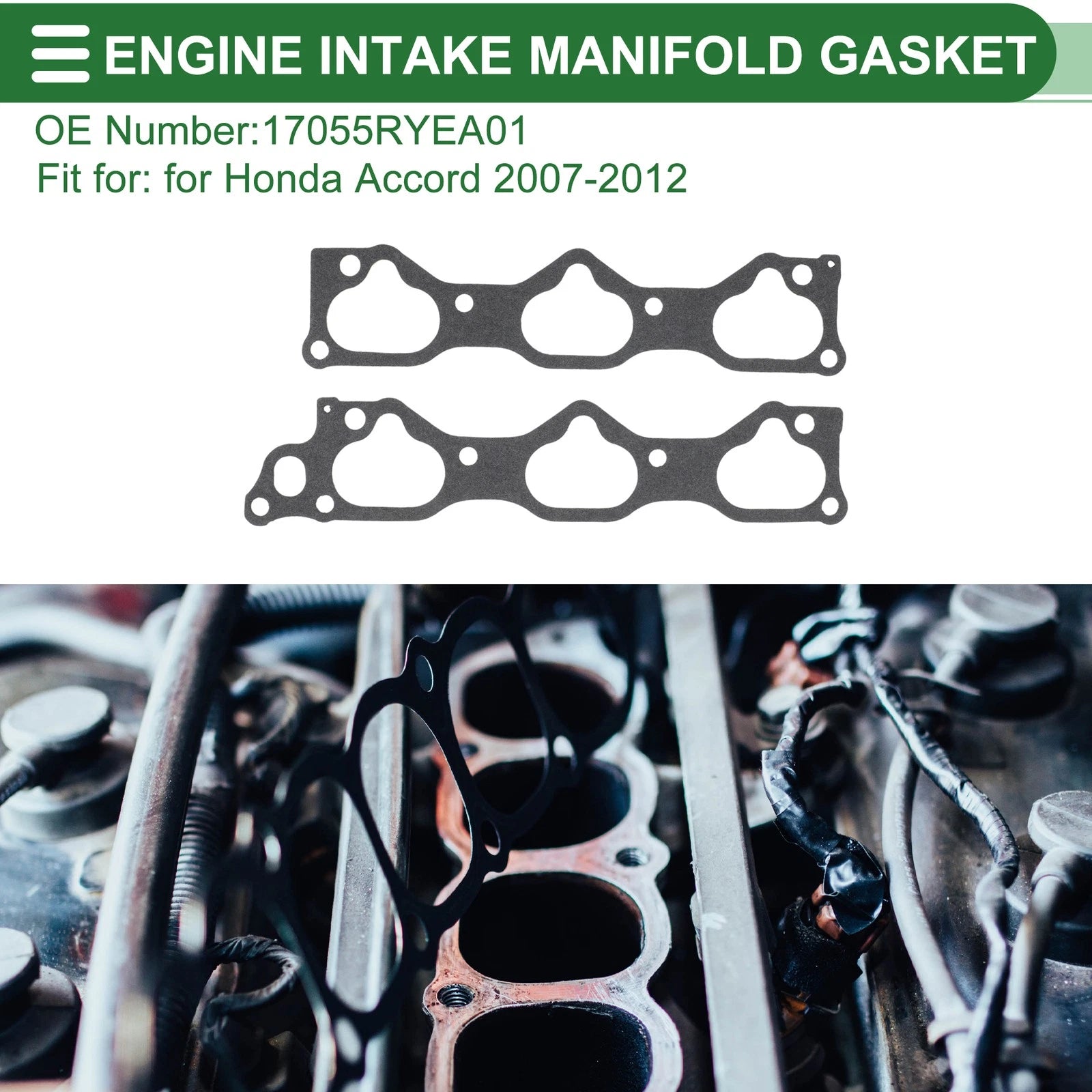 Engine Intake Manifold Gasket Replacement for Honda Accord (2007–2012)