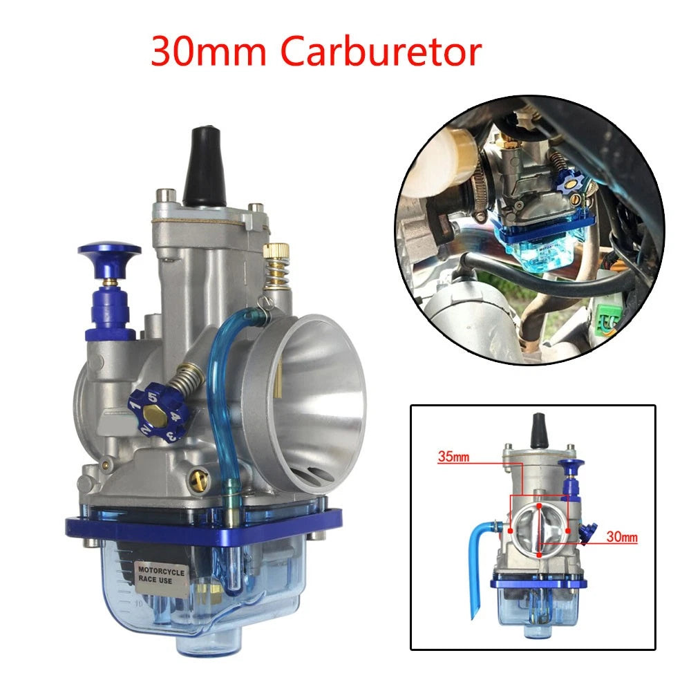 30mm Carburetor for 150cc-250cc ATV UTV (PWK30)