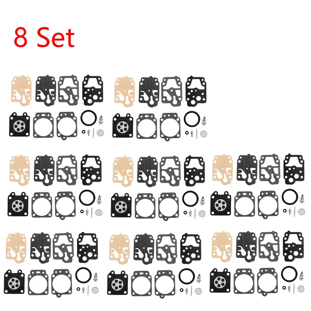 Set of 8 Carburetor Gasket Kit for Honda GX25 GX35 (WALBRO K20-WYJ K10-WYB)