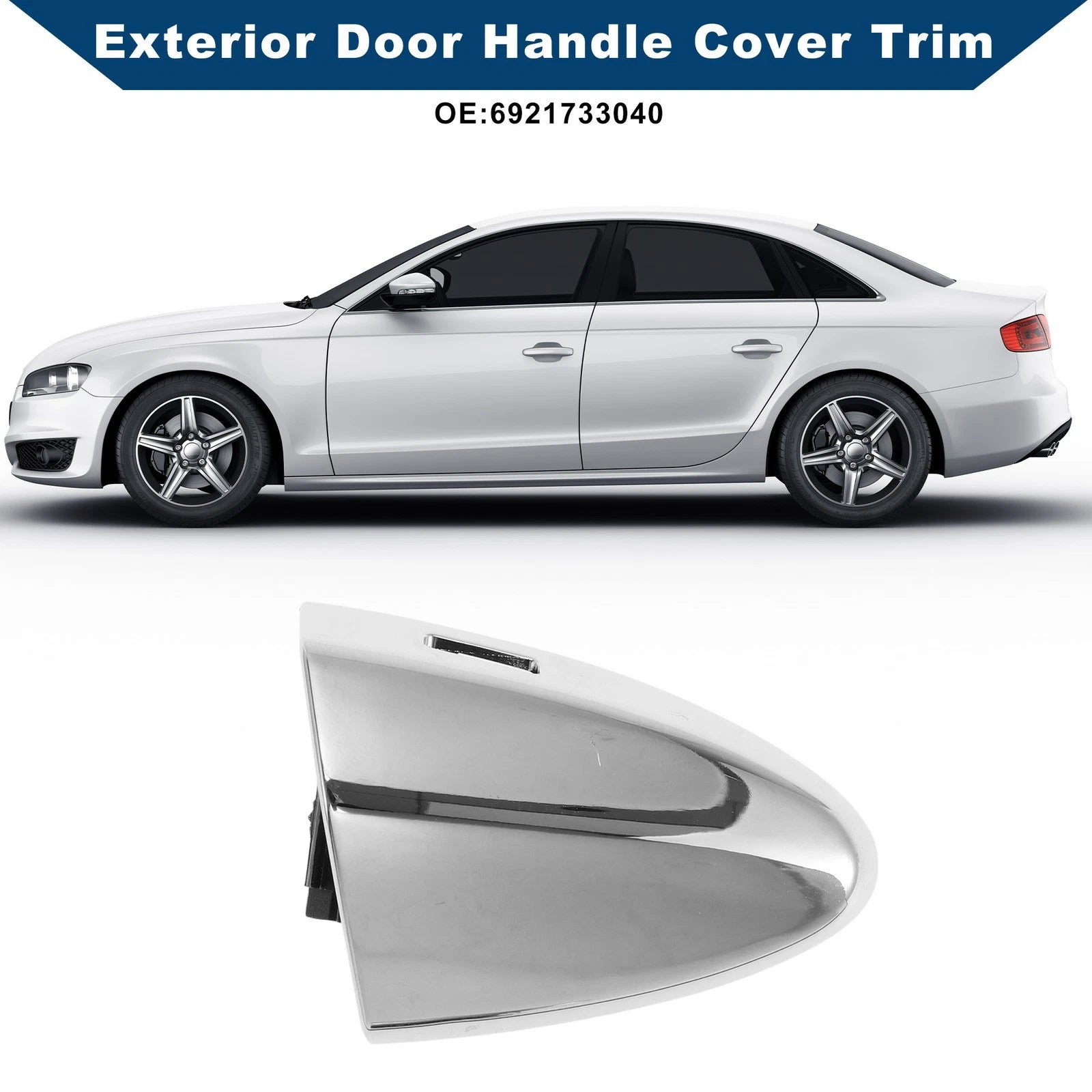 Exterior Door Handle Cover Trim Replacement for Lexus LS460 (2008–2015)