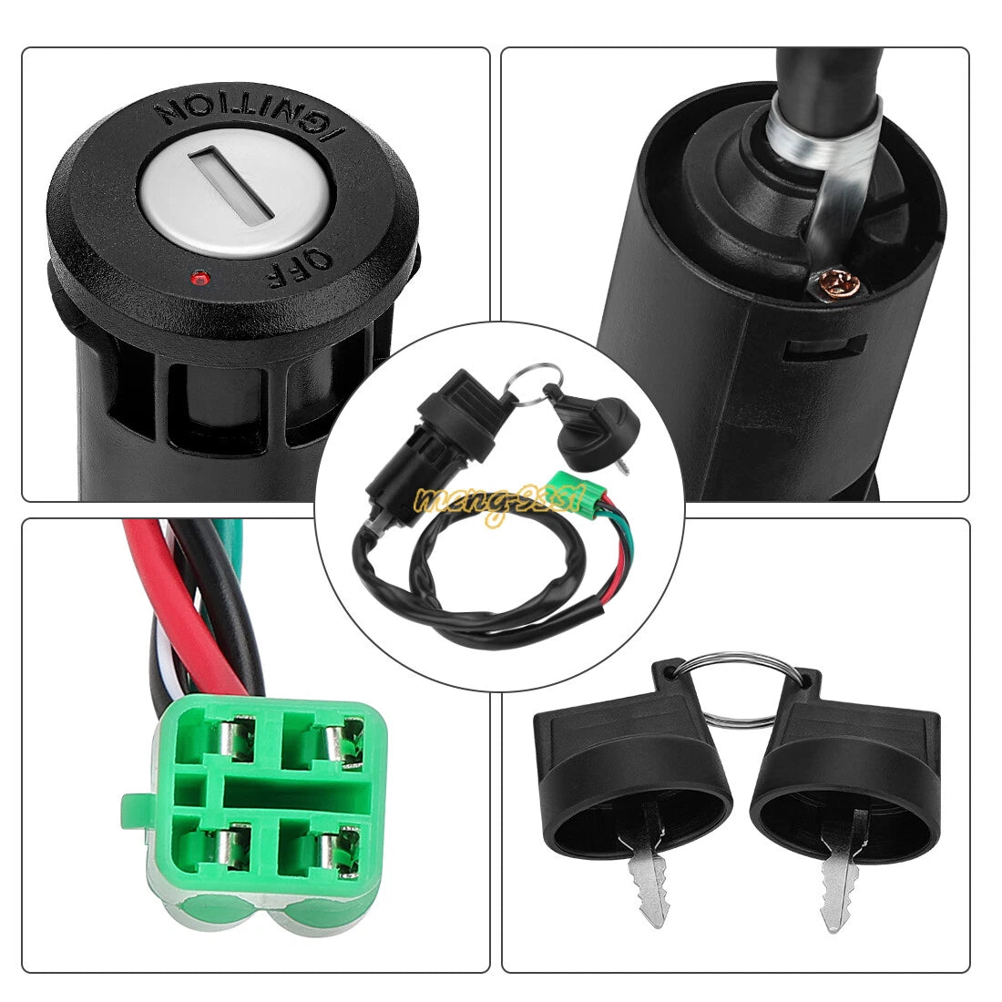 Ignition Key Switch for Honda TRX450R Sportrax (2004–2009)