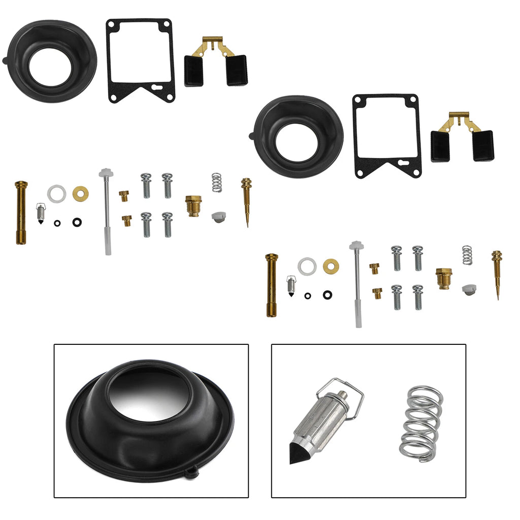 2X Carburetor Rebuild Repair Kit for Yamaha Virago 750 XV750 (1981–1983)