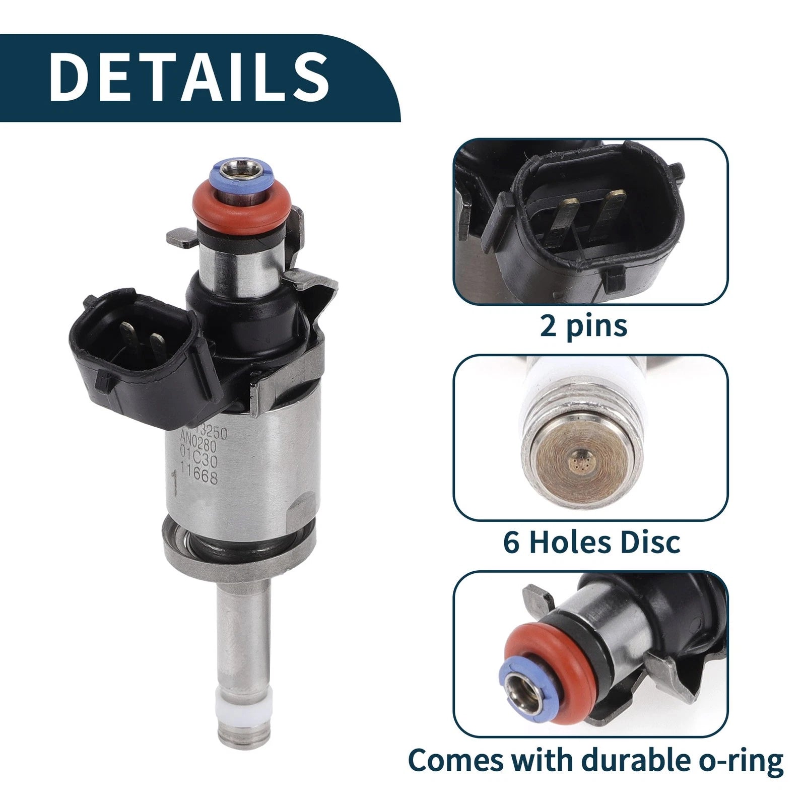 Fuel Injector Replacement for Mazda 3 2.0 (2016–2016) 1 Piece Black