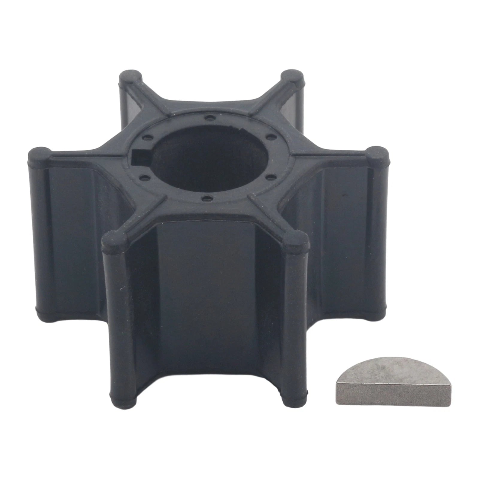 Water Pump Impeller & Key for Suzuki Outboard 9.9 15 HP (2Str) (17461-93901, 18-3099)