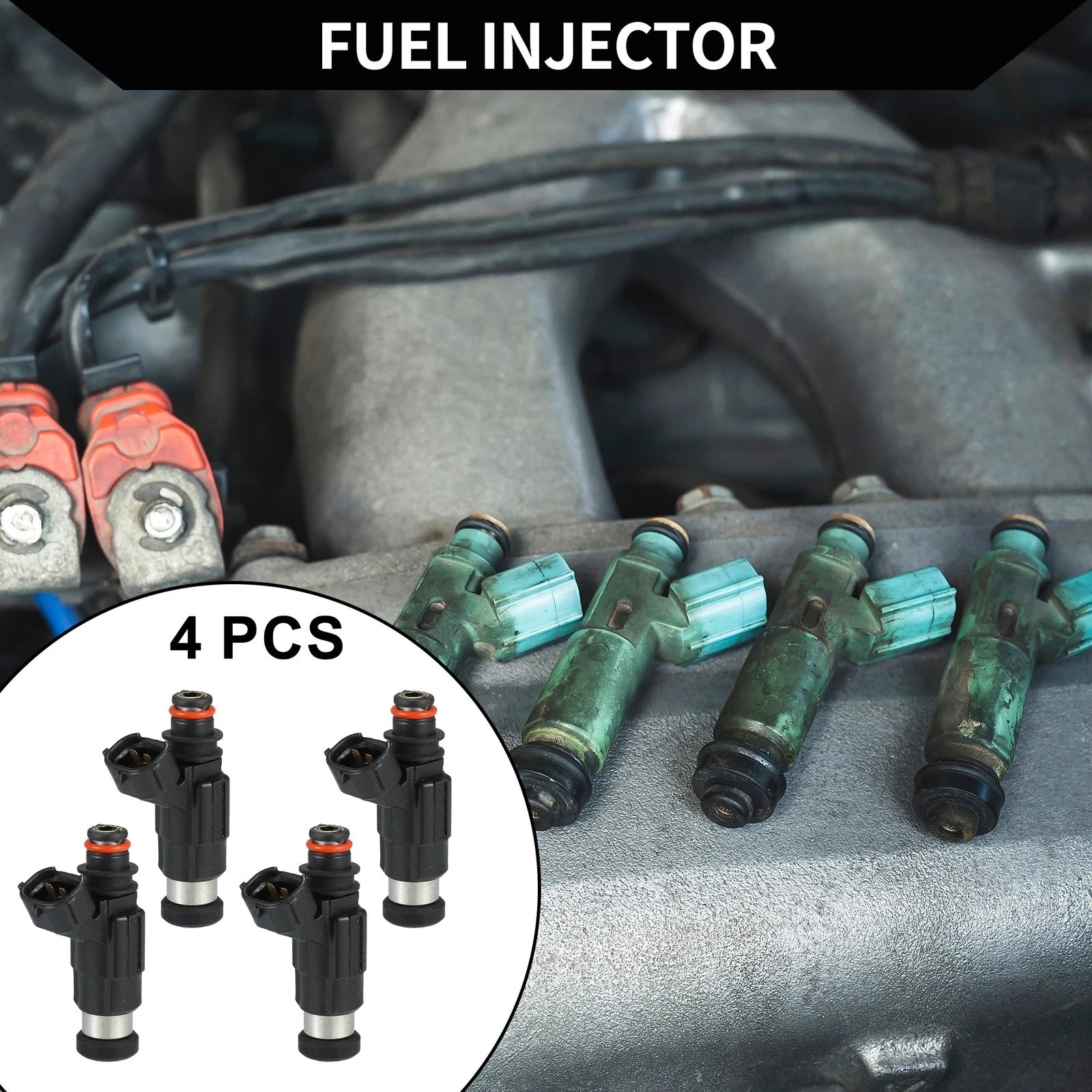 Fuel Injection Nozzle Replacement for Mitsubishi Diamante (1998–2004) 3.5L 4Pc