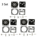 Set of 3 Carburetor Repair Kit for Zama RB-122 Husqvarna 346XP 350 353