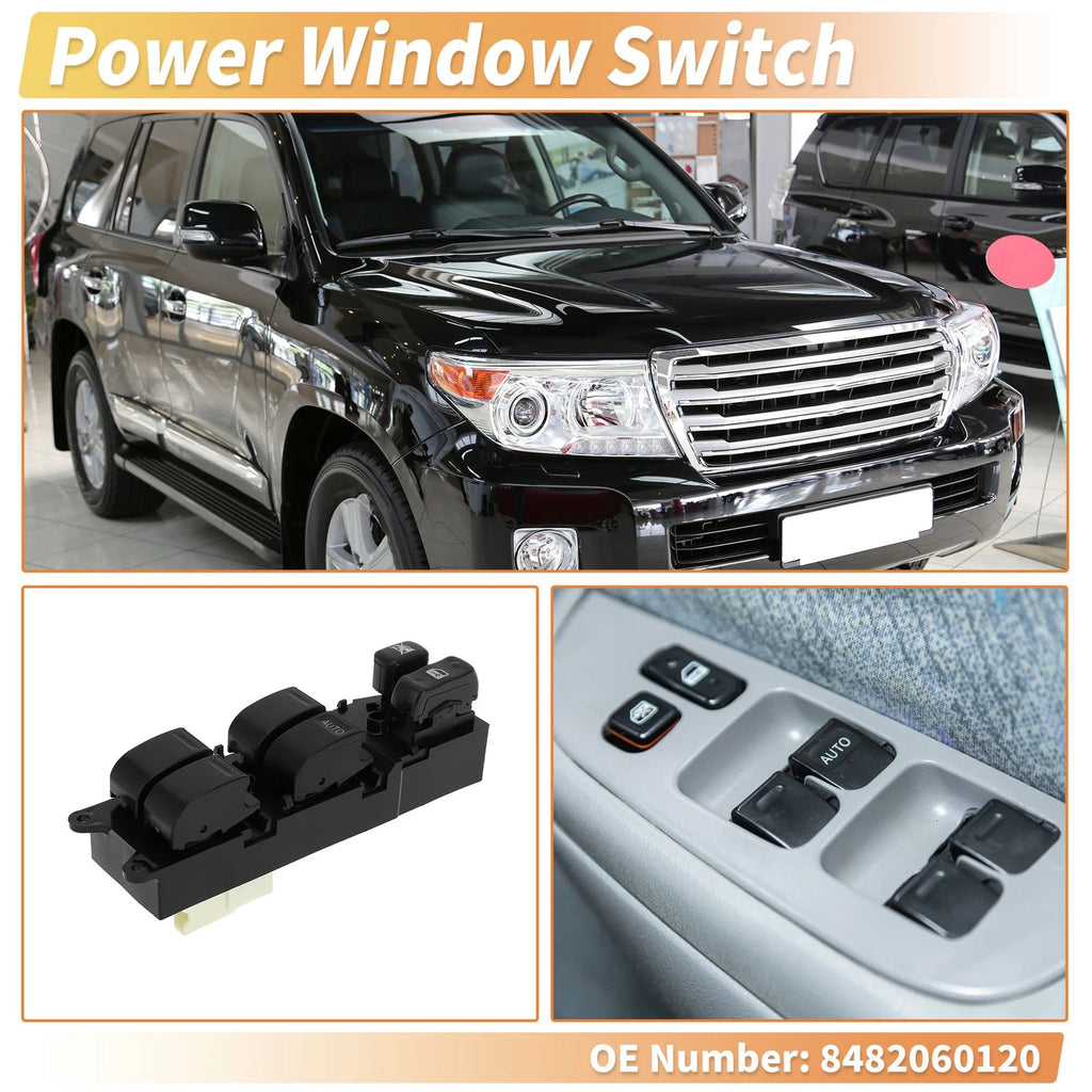 Front Right Driver Side Power Window Switch for Toyota Hilux (2010–2015)