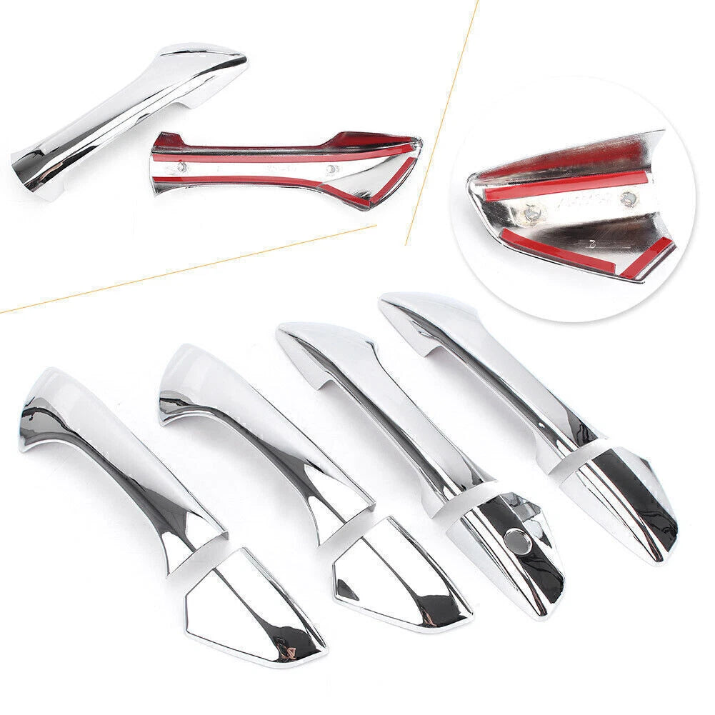 Side Door Handle Bar Cover Trim Cap For Honda Accord Coupe Chrome 2008 - 2012