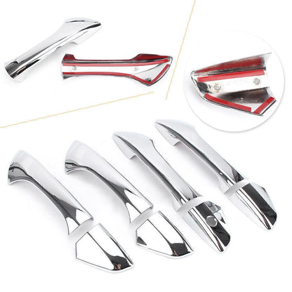 Side Door Handle Bar Cover Trim Cap For Honda Accord Coupe Chrome 2008 - 2012