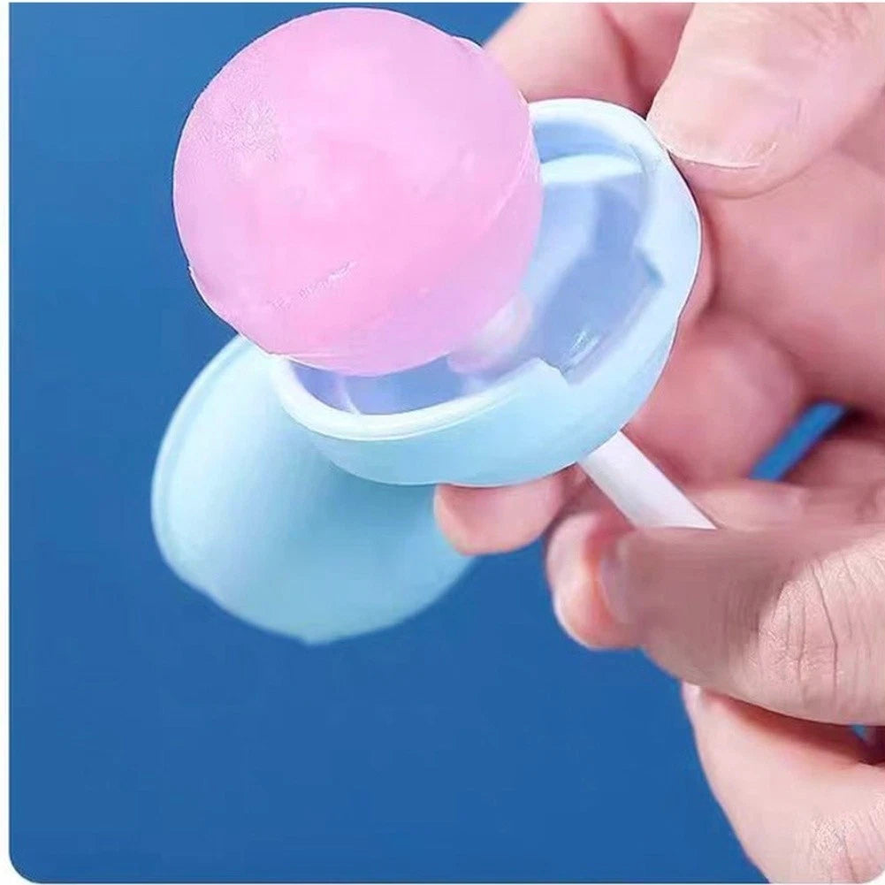 Set of 2 Silicone Ice Molds for Spherical and Dessert Shapes