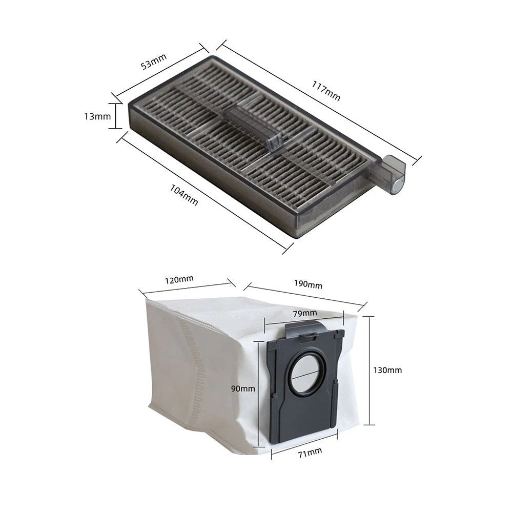 HEPA Filter & Dust Bag Replacement Set for ECOVACS N20 Plus Pro (2023)